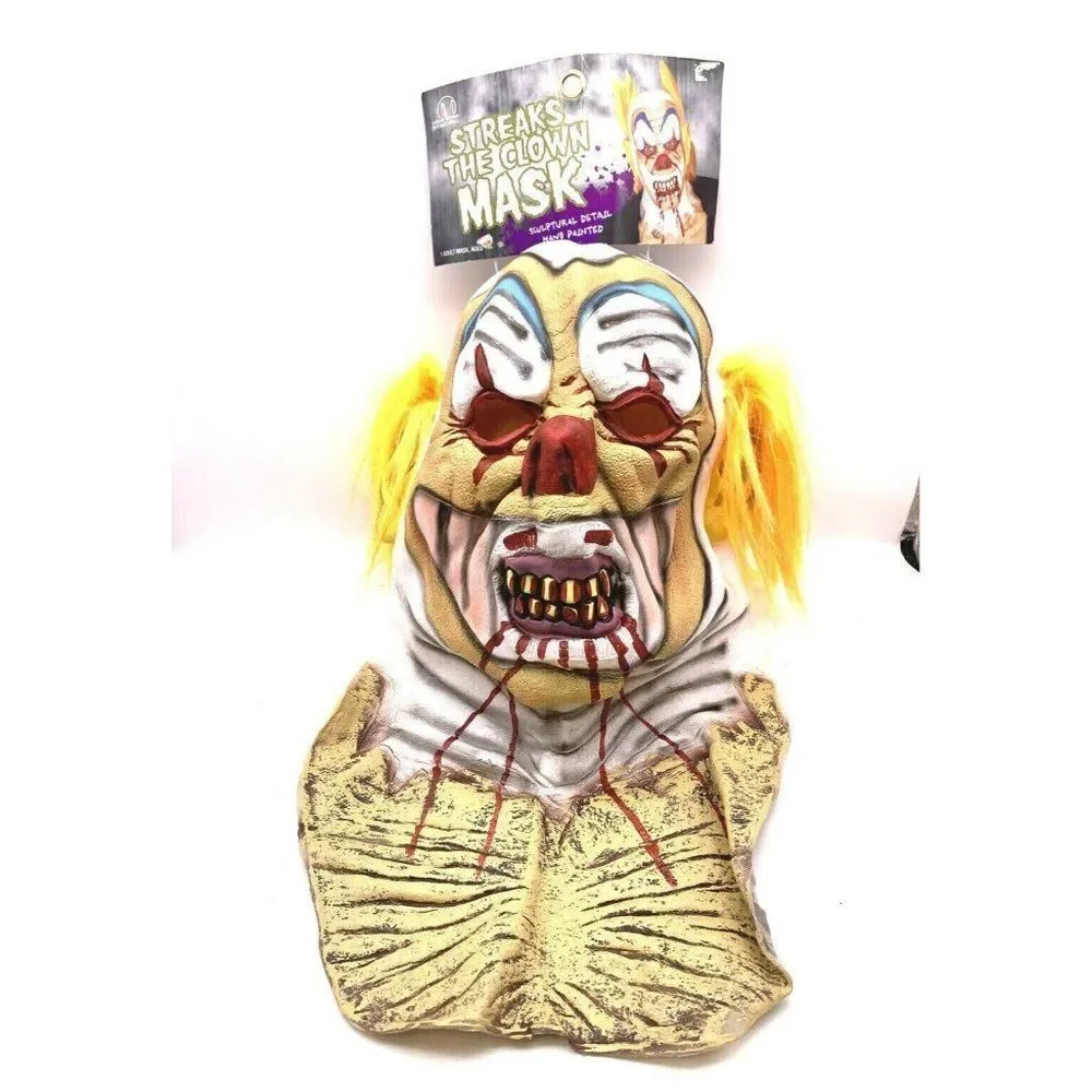 Streaks the Clown Halloween Mask Adult Amscan NEW